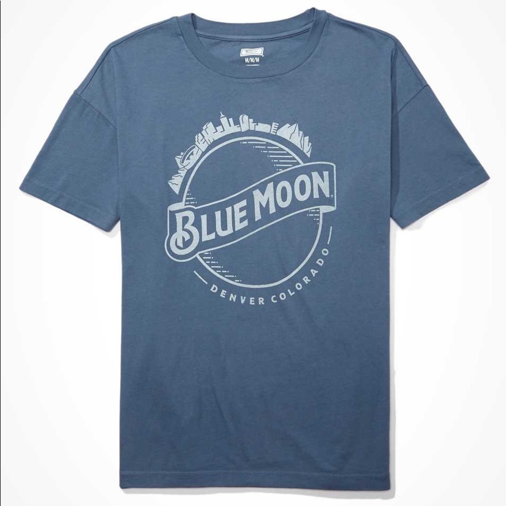 AE Tailgate Oversized Blue Moon Graphic Shirt